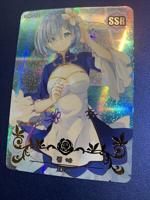 Rem ReZero Life Another SSR 12 Foil Goddess Waifu Card Girl Holo Doujin Anime