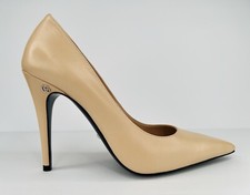 Gucci Double G Interlocking Logo Skin Rose Heel Pumps Size EU 39.5