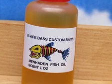 NEW 1 OZ MENHADEN FISH OIL SCENT FOR Soft Plastic FOR WORMS CRAWS   Fishing 