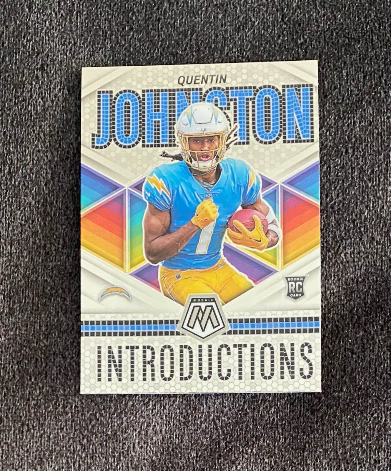 2023 Panini Mosaic Introductions Quentin Johnston RC #I-10