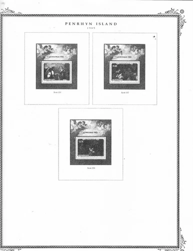 Penrhyn Island 1985-1990 Scott Specialty Stamp Pages