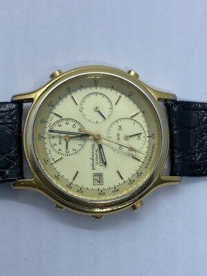 Vintage Seiko Chronograph 7T32-6A5A Quartz Japan Men's Watch