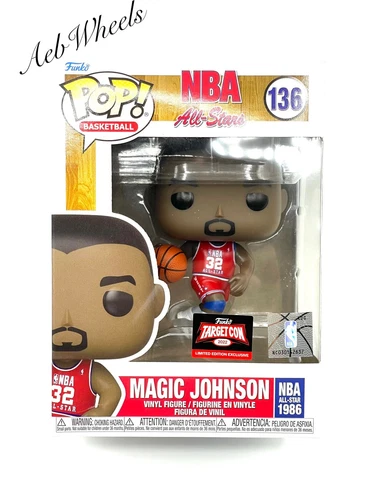 💥 SALE💥 FUNKO POP! Basketball 1986 NBA All-Stars MAGIC JOHNSON TARGET CON #136