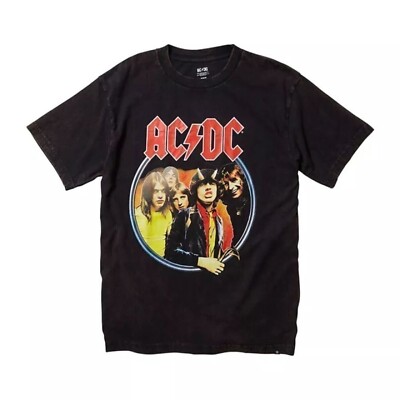 DC Shoes X AC/DC Highway To Hell Schwarzes T-Shirt 2021 Neu S M L XL
