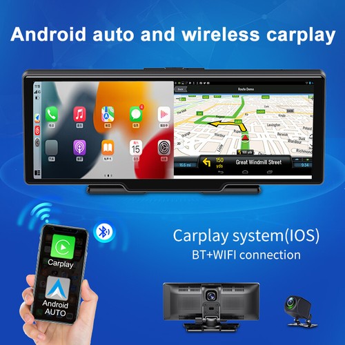 10.26 Inch 4K Car Wireless Apple CarPlay GPS Android Multimedia Stereo