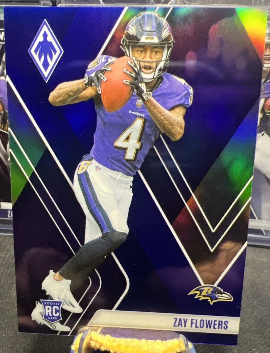 ★blue-flower★ 2023 Panini Phoenix - Rookies Blue #108 Zay Flowers /35 (RC