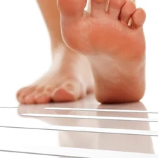 24 pcs Shower Treads Non-Slip Stickers Bath Safety Tub Adhesive Decals WHITE