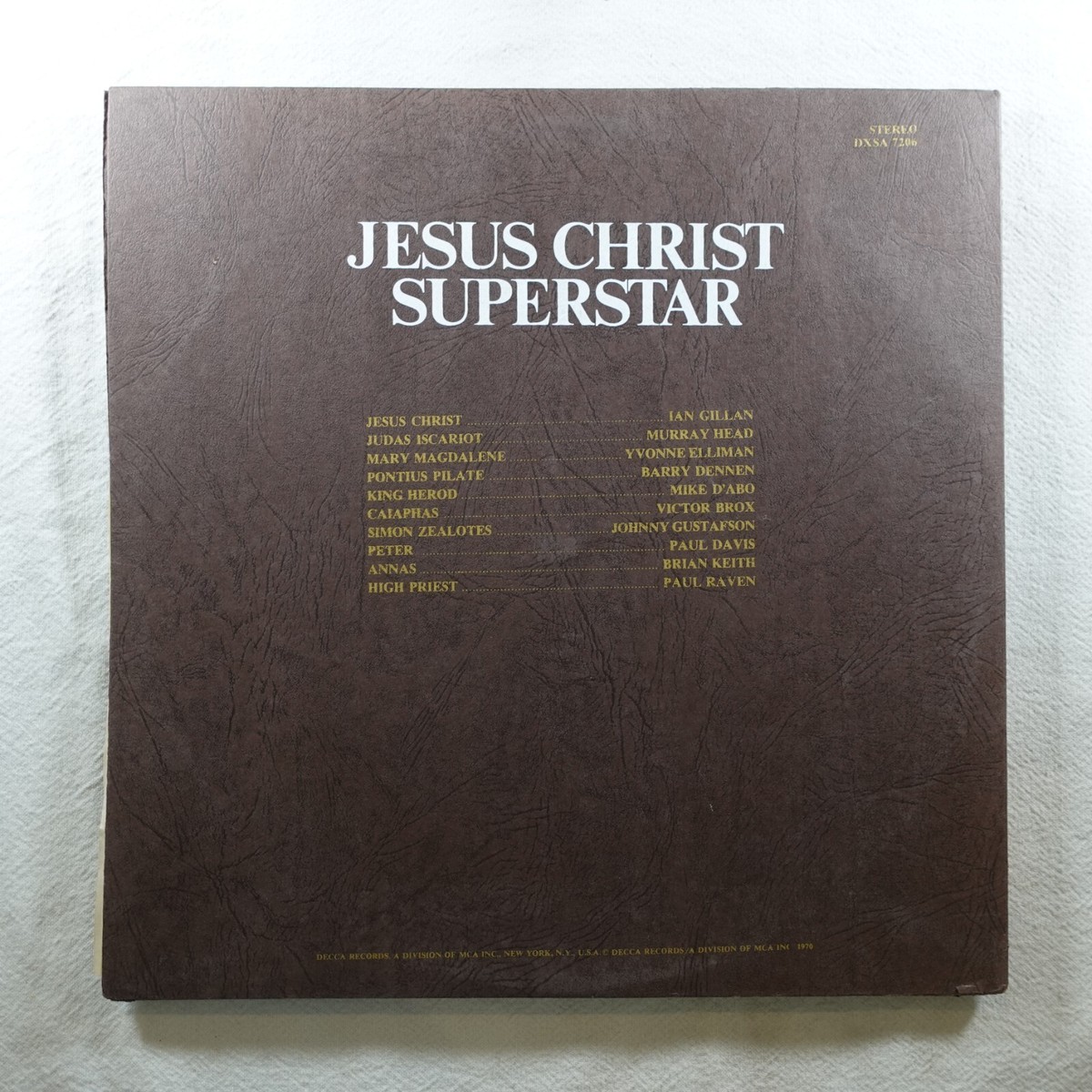Various Artist Jesus Christ Superstar A Rock Opera LP Vinyl Record