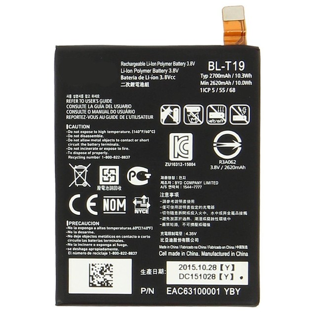 Lg Bl T19 Battery For Lg H791 H798 H790 Google Nexus 5x Blt19 2700mah T19 For Sale Online Ebay