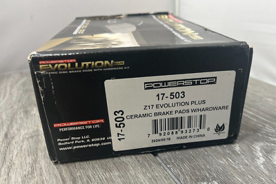 Power Stop 17-503 Z17 Evolution Plus Front Ceramic Brake Pads w/Hardware