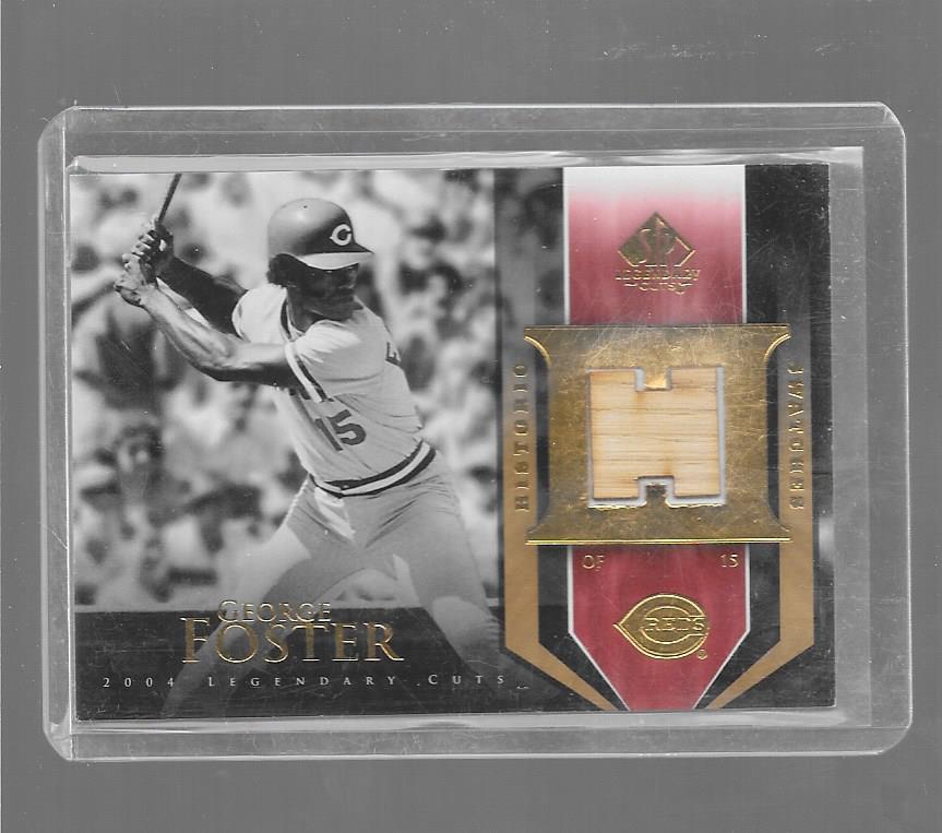 2004 SP Legendary Cuts - GEORGE FOSTER - Game Used Bat - REDS | eBay