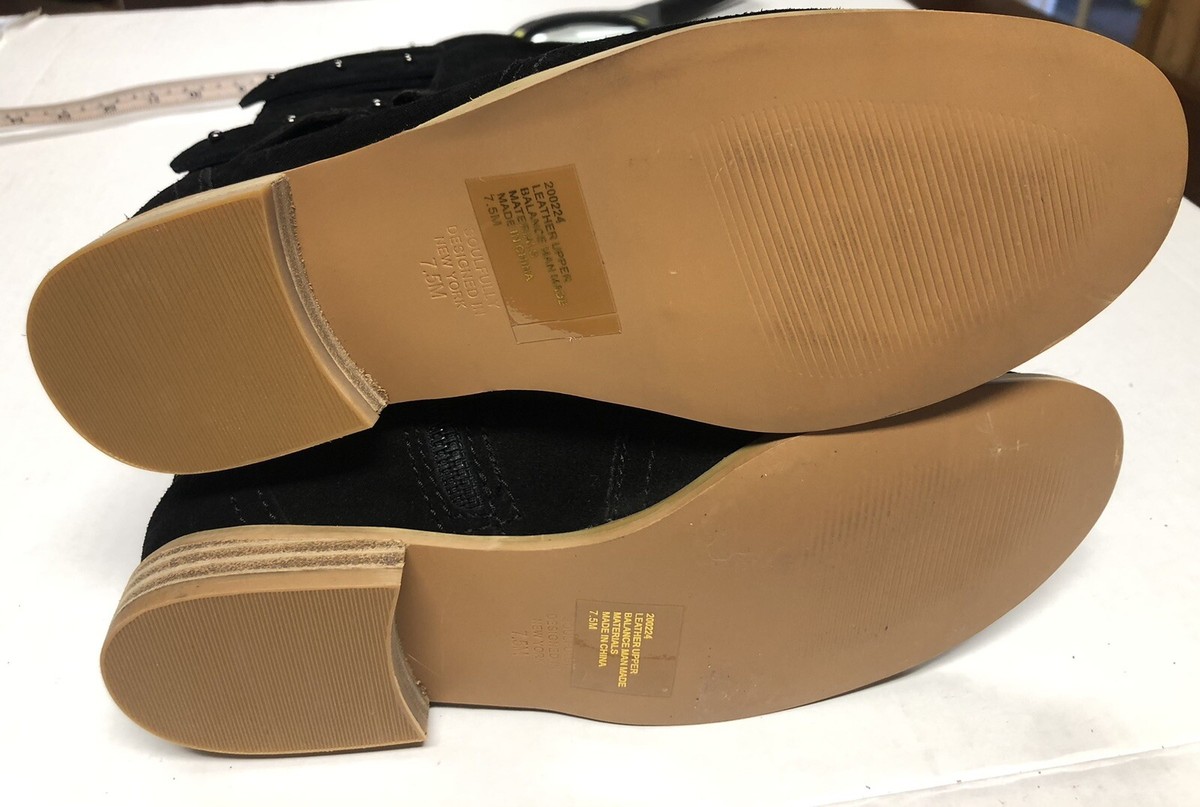 Steve Madden Michael Kors Benson Bootie Matt Benson Black Suede Convertible  Boots Low Heel M Women's