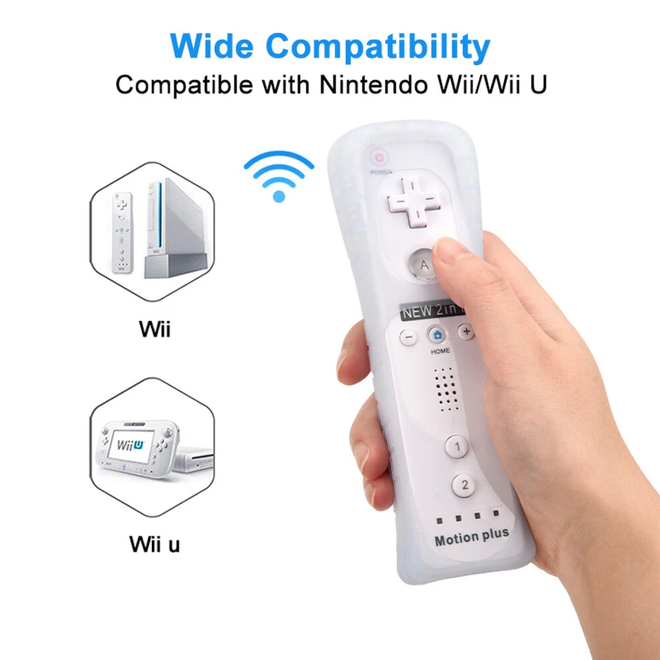 Nintendo Wii / U ORIGINALE 2 in 1 telecomando movimento più controller interno Nunchuk - Immagine 4 di 4