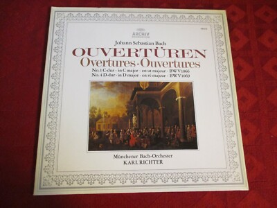 LP Bach Ouvertüren Nr 1 C dur in C major 7 Karl Richter STEREO ARCHIV 