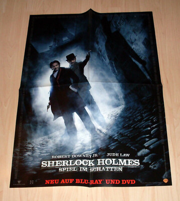 Filmposter 42 * 59 cm Filmplakat - Sherlock Holmes - Spiel im Schatten
