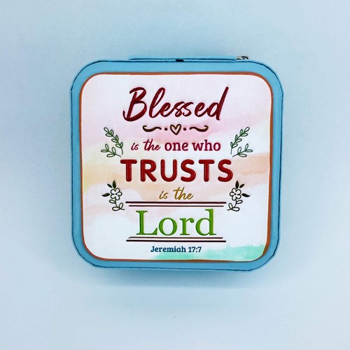 Tooled Leather Jewelry Box Jeremiah 17:7 - Picture 6 of 6