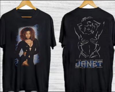 1998 Vintage Janet Jackson The Velvet Rope World Tour T-Shirt | eBay