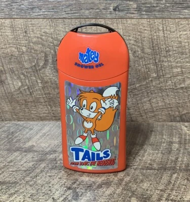 Matey Sonic The Hedgehog TAILS Vintage Shower Gel Sega 1992 NEW OLD STOCK