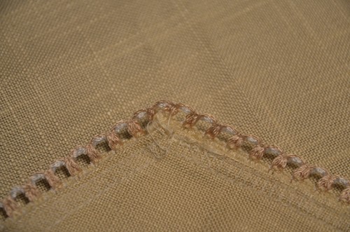 Vintage Alte Tischdecke in Sternform mit Häkelborte - Bild 6 von 6