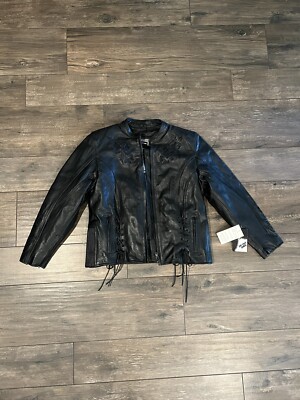 Xelement Leather Motorcycle Jacket NEW With Tags Size XS Harley Davidson