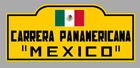 VINTAGE PANAMERICAN MEXICO PANAMERICAN RACE PLATE 15cm PANAMERICAN PD026