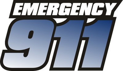 Reflective 911 Fire Rescue ''BLUE'' Sticker Decal 10.4''x6''