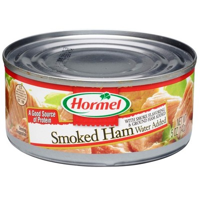 HORMEL Canned Ham, Smoked, A Good Source of Protein, 5 Ounce Pack of 12