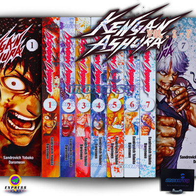 Kengan Ashura Vol 1-7 Manga English Full Set Comic Books New Sandrovich Yabako
