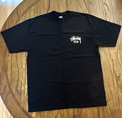 Stussy Men's Black Tokyo Graphic Logo Crew Neck T-Shirt Size L READ DESCRIPTION