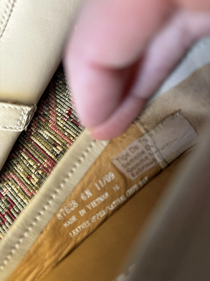 Clark’s Originals Mujer Cuero Neutro Crema Ballet Planos Talla 6 Foto 4 de 4