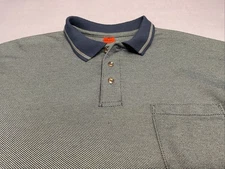 Red Kap Men's Short Sleeve Performance Knit Twill Polo Green/Blue XXL