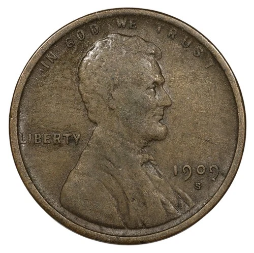 *1909 S* Lincoln Cent 1C VF+++ 100% Original Beautiful Coin and Eye Appeal #172