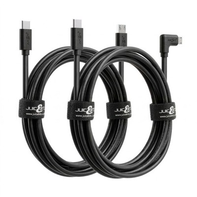 USB C auf Micro USB Kabel Schnellladen Heavy Duty 20AWG Daten Sync Kabel - Schwarz