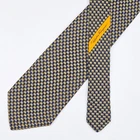 Salvatore Ferragamo Tie Silk Necktie Gift Check on Dark Blue