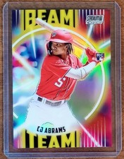 CJ Abrams 2022 Topps Stadium Club Chrome Beam Team BT-9 Rookie Card RC