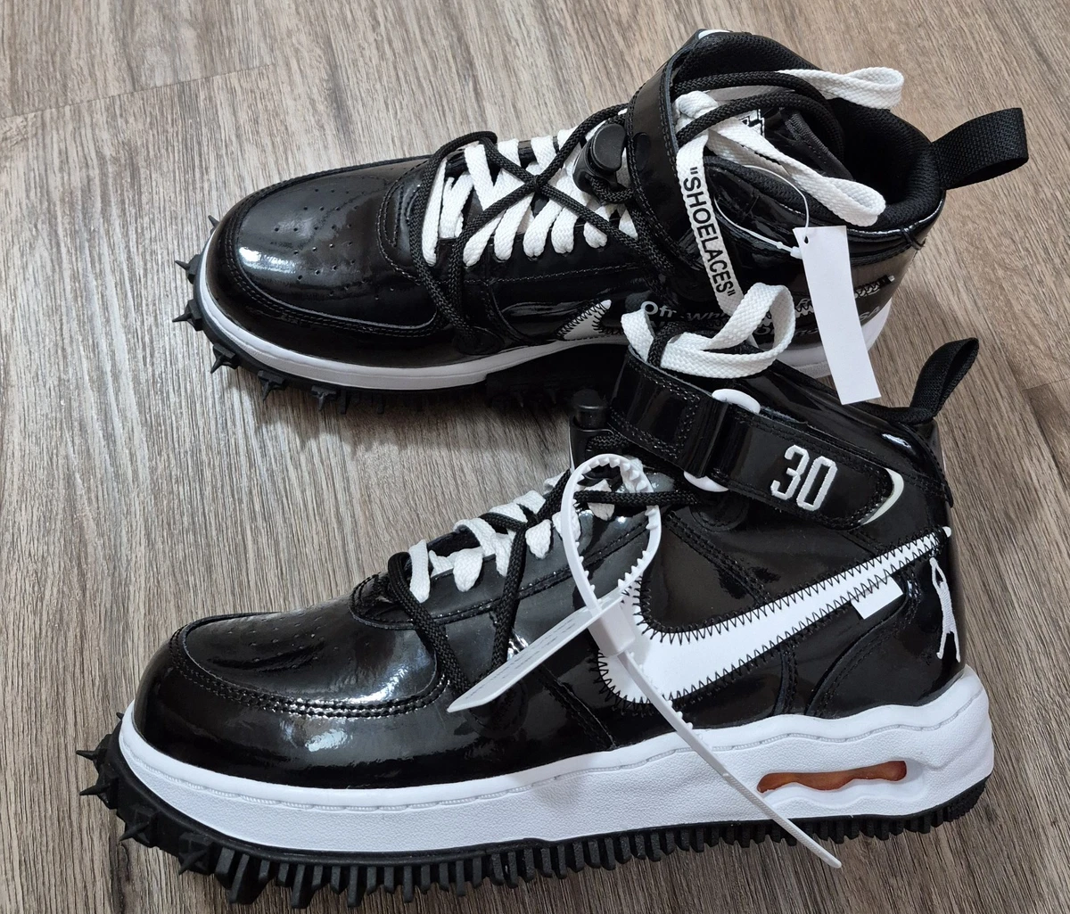 Off-White Air Force 1 Mid Black for sale - eBay