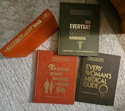 Lot Of 4 Vintage Self Health Books - Allergies - After 50 - Women's - Every Day 