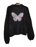 Desigual Damen Pullover Aus Wollmix Mit Kontrastdetail Gr. M Schwarz