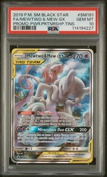 Mewtwo & Mew GX SM191 Full Art Tag Team GX Promo