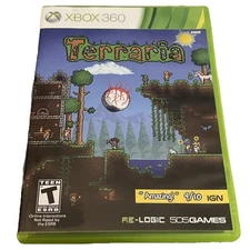 Terraria (Microsoft Xbox 360, 2014) Complete W Manual CIB Video Game Tested