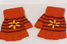 Walmart Associate Fingerless Gloves Red