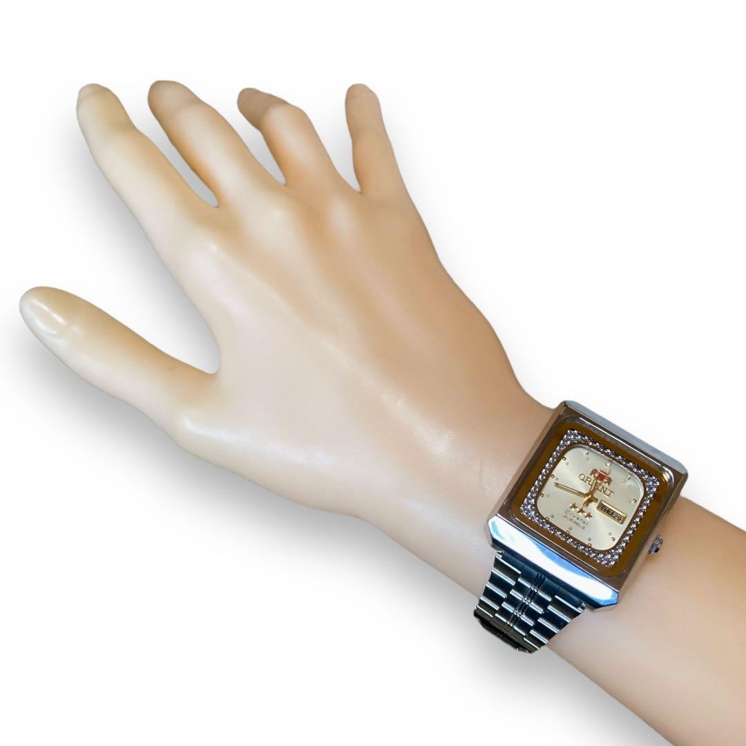 ORIENT Crystal Automatic Rectangular Watch Ladies… - image 6