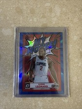 2020-21 Panini Donruss Optic My House Kawhi Leonard #19 Blue Prizm /85