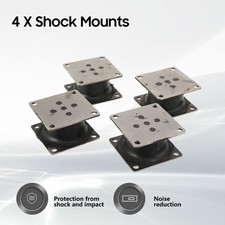 4pcs Shock Mount For Stanley Hydraulic HS6000 HS6019 HS6100 HSX6 Bobcat PCF64