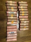 28 Rolls Of 1944 P,D & S Wheat Cents Circulated(1400  Coins Total) Free Shipping