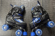 Nattork Kids Adjustable Quad Roller Skates w/ Light-Up Wheels 9C-12C