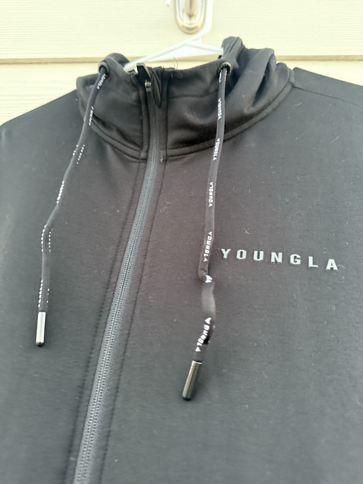 YoungLA Black Performance Full Zip Jacket Mens La… - image 1