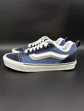 Vans Knu Skool Skate Shoes Navy/True White VN0009QCNWD