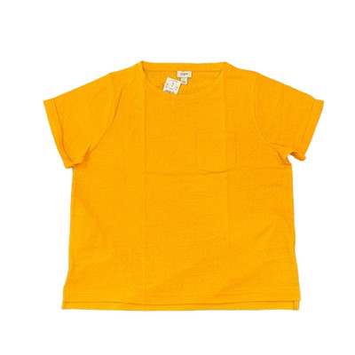 NWT J. Crew Sweet Marigold Slub Cotton-Blend Rolled Short-Sleeve Tee - SIZE M