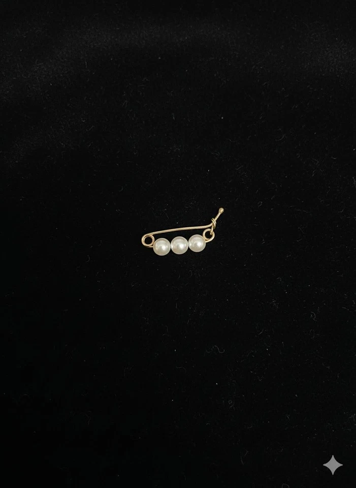 3.5MM Cultured Pearl Shortener Clasp 14k Yellow Gold - Image 4 of 4